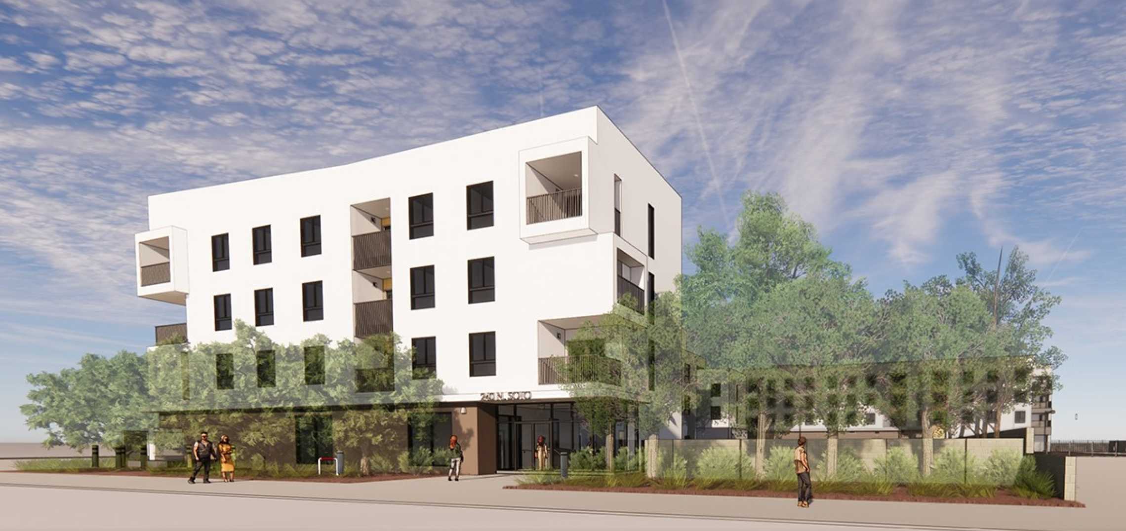 La Veranda supportive housing rises at Soto and Cesar Chavez in Boyle Heights Urbanize LA